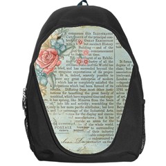 Vintage Floral Background Paper Backpack Bag by Celenk