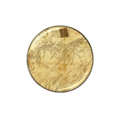 Vintage Map Background Paper Hat Clip Ball Marker (4 Pack) by Celenk