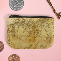 Vintage Map Background Paper Mini Coin Purses by Celenk