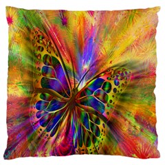 Arrangement Butterfly Aesthetics Large Flano Cushion Case (one Side) by Celenk