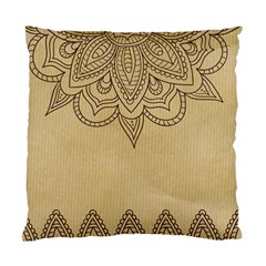 Vintage Background Paper Mandala Standard Cushion Case (one Side) by Celenk