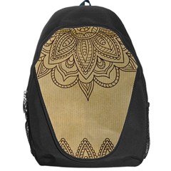 Vintage Background Paper Mandala Backpack Bag by Celenk