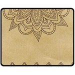 Vintage Background Paper Mandala Double Sided Fleece Blanket (Medium)  58.8 x47.4  Blanket Front