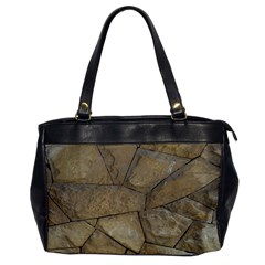 Brick Wall Stone Kennedy Office Handbags by Celenk