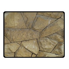 Brick Wall Stone Kennedy Fleece Blanket (small) by Celenk