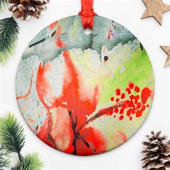 Fabric Texture Softness Textile Ornament (round) by Celenk