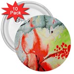 Fabric Texture Softness Textile 3  Buttons (10 pack)  Front