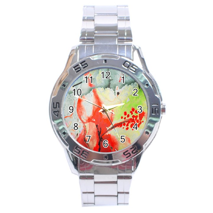 Fabric Texture Softness Textile Stainless Steel Analogue Watch