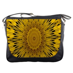 Pattern Petals Pipes Plants Messenger Bags by Celenk