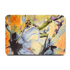 Flower Texture Pattern Fabric Small Doormat  by Celenk