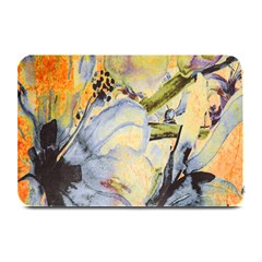 Flower Texture Pattern Fabric Plate Mats by Celenk