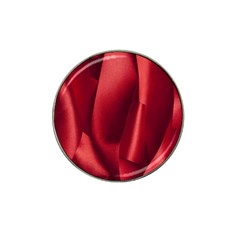 Red Fabric Textile Macro Detail Hat Clip Ball Marker (4 Pack) by Celenk