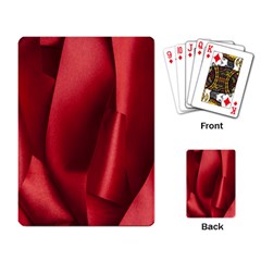 Red Fabric Textile Macro Detail Playing Card by Celenk