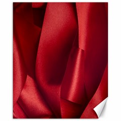 Red Fabric Textile Macro Detail Canvas 16  X 20   by Celenk