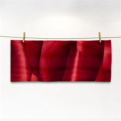 Red Fabric Textile Macro Detail Cosmetic Storage Cases by Celenk