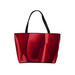 Red Fabric Textile Macro Detail Shoulder Handbags by Celenk