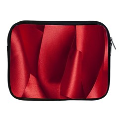 Red Fabric Textile Macro Detail Apple Ipad 2/3/4 Zipper Cases by Celenk