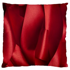 Red Fabric Textile Macro Detail Standard Flano Cushion Case (two Sides) by Celenk