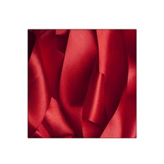 Red Fabric Textile Macro Detail Satin Bandana Scarf by Celenk