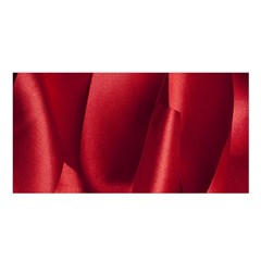 Red Fabric Textile Macro Detail Satin Shawl by Celenk