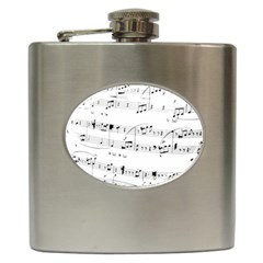 Abuse Background Monochrome My Bits Hip Flask (6 Oz) by Celenk