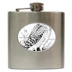 Animal Bird Forest Nature Owl Hip Flask (6 Oz) by Celenk