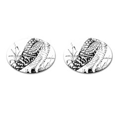 Animal Bird Forest Nature Owl Cufflinks (oval) by Celenk