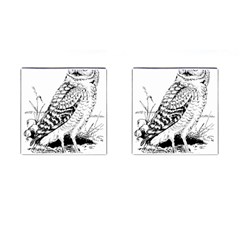 Animal Bird Forest Nature Owl Cufflinks (square) by Celenk