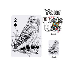 Animal Bird Forest Nature Owl Playing Cards 54 (mini)  by Celenk