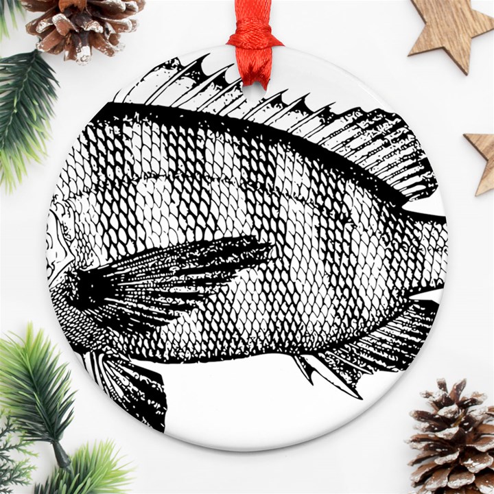 Animal Fish Ocean Sea Ornament (Round)