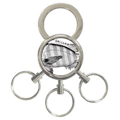 Animal Fish Ocean Sea 3-ring Key Chains by Celenk