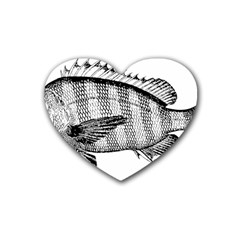 Animal Fish Ocean Sea Heart Coaster (4 Pack) 