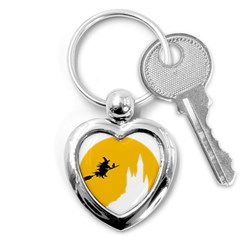 Castle Cat Evil Female Fictional Key Chains (heart)  by Celenk