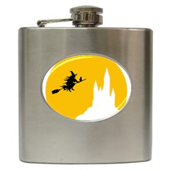 Castle Cat Evil Female Fictional Hip Flask (6 Oz) by Celenk