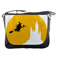 Castle Cat Evil Female Fictional Messenger Bags by Celenk