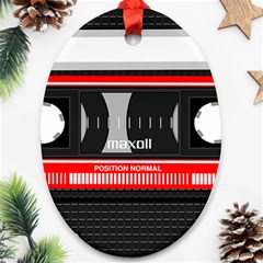 Compact Cassette Musicassette Mc Ornament (oval) by Celenk