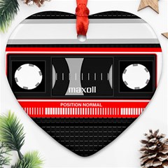 Compact Cassette Musicassette Mc Ornament (heart) by Celenk