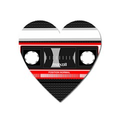 Compact Cassette Musicassette Mc Heart Magnet by Celenk