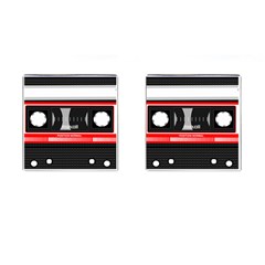 Compact Cassette Musicassette Mc Cufflinks (square) by Celenk