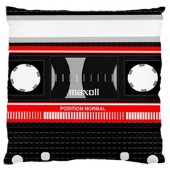 Compact Cassette Musicassette Mc Large Cushion Case (one Side) by Celenk