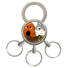 Baby Decoration Cat Dog Stuff 3-ring Key Chains by Celenk