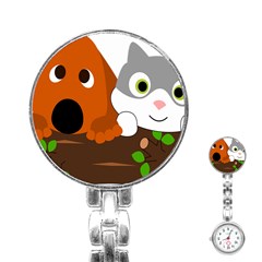 Baby Decoration Cat Dog Stuff Stainless Steel Nurses Watch by Celenk