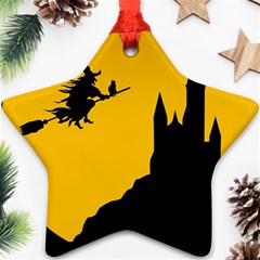 Castle Cat Evil Female Fictional Ornament (star) by Celenk