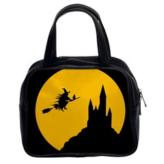 Castle Cat Evil Female Fictional Classic Handbags (2 Sides) by Celenk