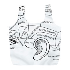 Brain Chart Diagram Face Fringe Full Print Recycle Bags (l) 