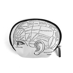 Brain Chart Diagram Face Fringe Accessory Pouches (small)  by Celenk