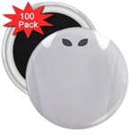 Ghost Halloween Spooky Horror Fear 3  Magnets (100 pack) Front