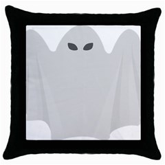 Ghost Halloween Spooky Horror Fear Throw Pillow Case (black) by Celenk