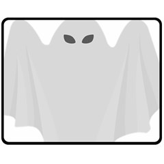 Ghost Halloween Spooky Horror Fear Fleece Blanket (medium)  by Celenk