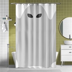 Ghost Halloween Spooky Horror Fear Shower Curtain 48  X 72  (small)  by Celenk